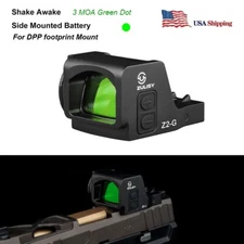 Zulisy Z2-G 3 MOA Green Dot Sight for DPP Cut P320 M17 G19 G20 MOS Plate 04 08