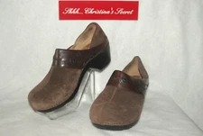 DANSKO Womens Shoes Clogs Brown Leather Suede EU 38 / US 7.5-8 *VG+