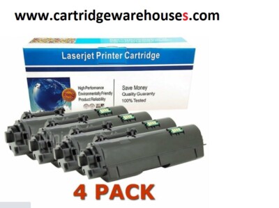 4 Pack Kyocera TK-1172 ,  Black Toner Cartridge  Ecosys M2040dn, M2540dw, M264, 