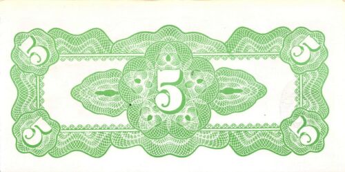 UK / Wales 5 Swllt Cancelled 04.Jan.1971 Uncirculated Banknote G7 - Picture 2 of 2