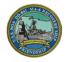 USS Noa DD-841 NASA Mercury 6 MA6 space recovery ship task force patch