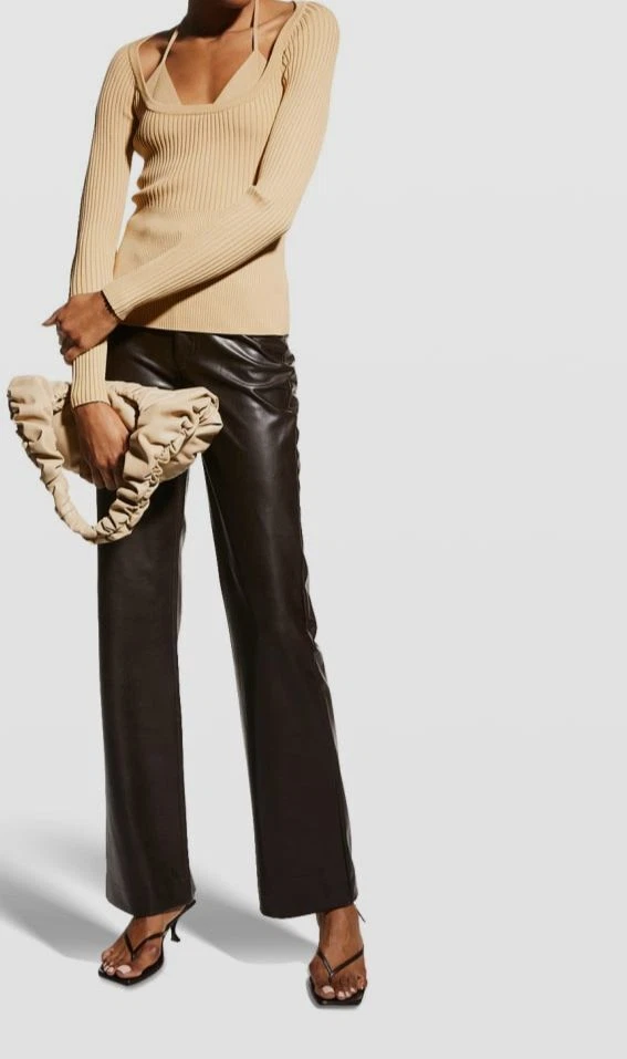 JONATHAN SIMKHAI Brynlee Sweater in Brown