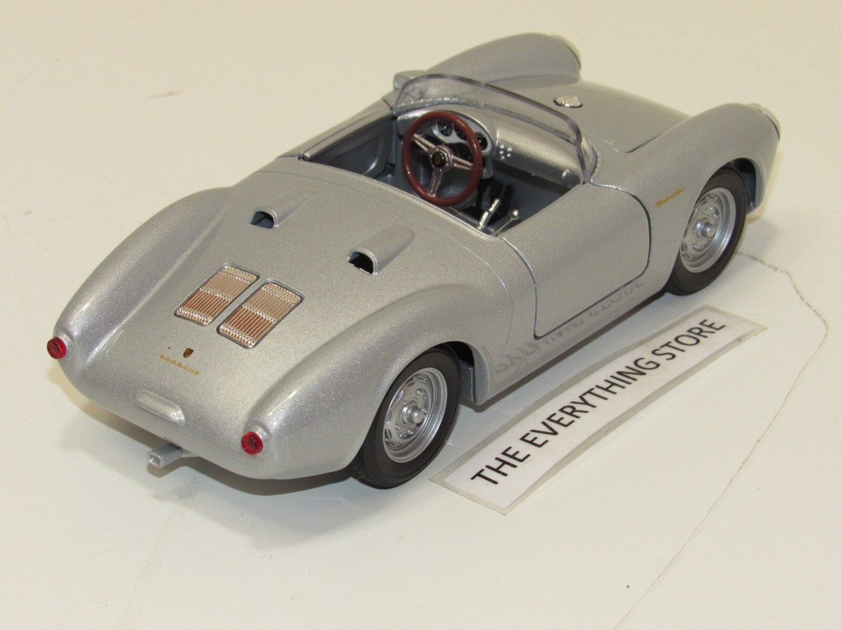 WELLY PORSCHE 550 SPYDER 1:24 METALLIC SILVER FREE SHIP USA