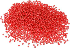 1 Pack 0.1" Red Polystyrene Foam Beads Ball round Mini for the Arts, DIY Crafts,