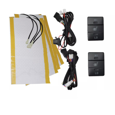 #ad Carbon Fiber HEATED Seat HEATER Pad Kit Car Switch 12V Universal For Trucks $362.63