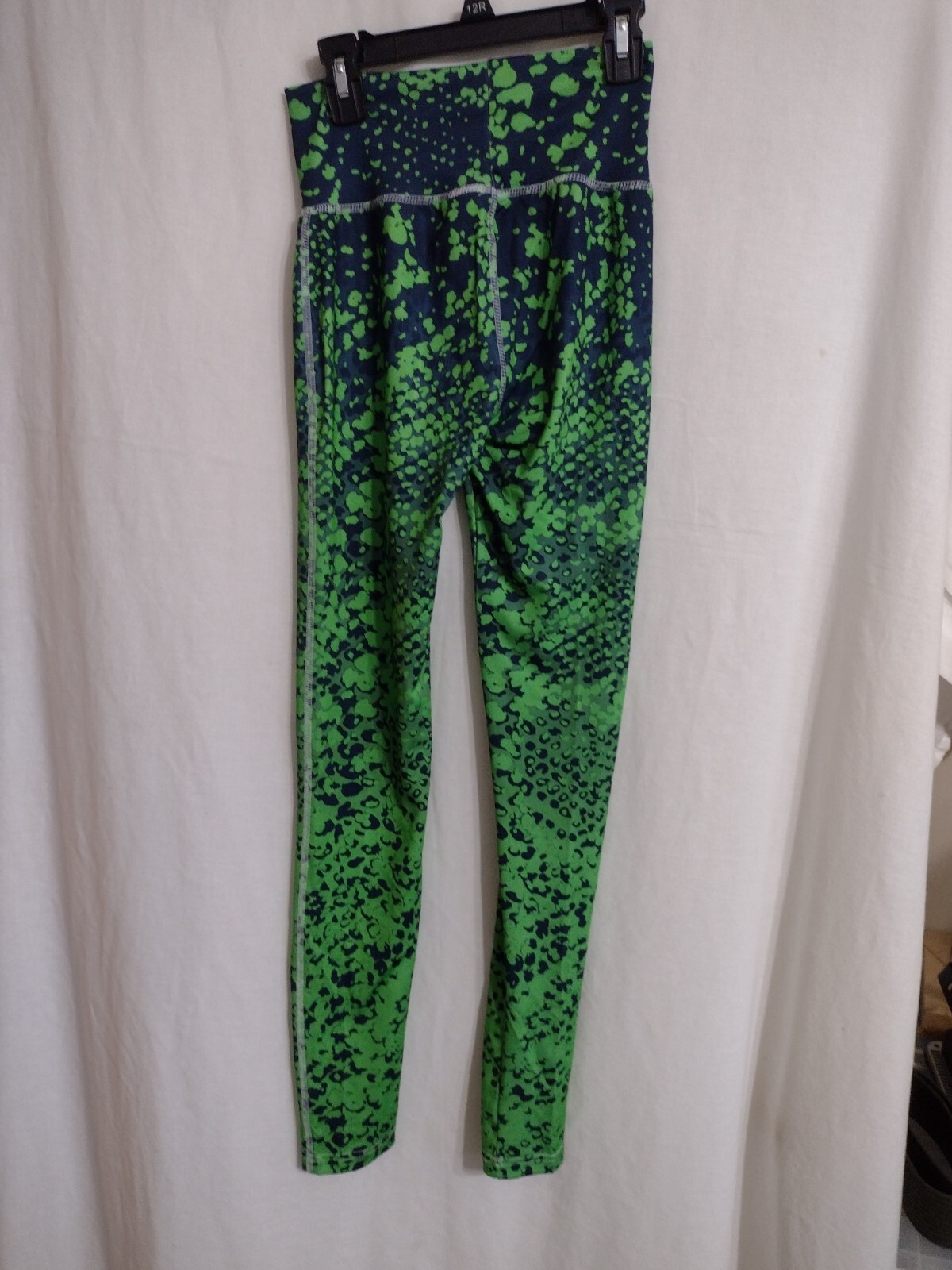 ZUBAZ SEAHAWKS TEAM PANTS BLUE/GREEN WOMEN'S SIZE XS (SEE MEASUREMENTS