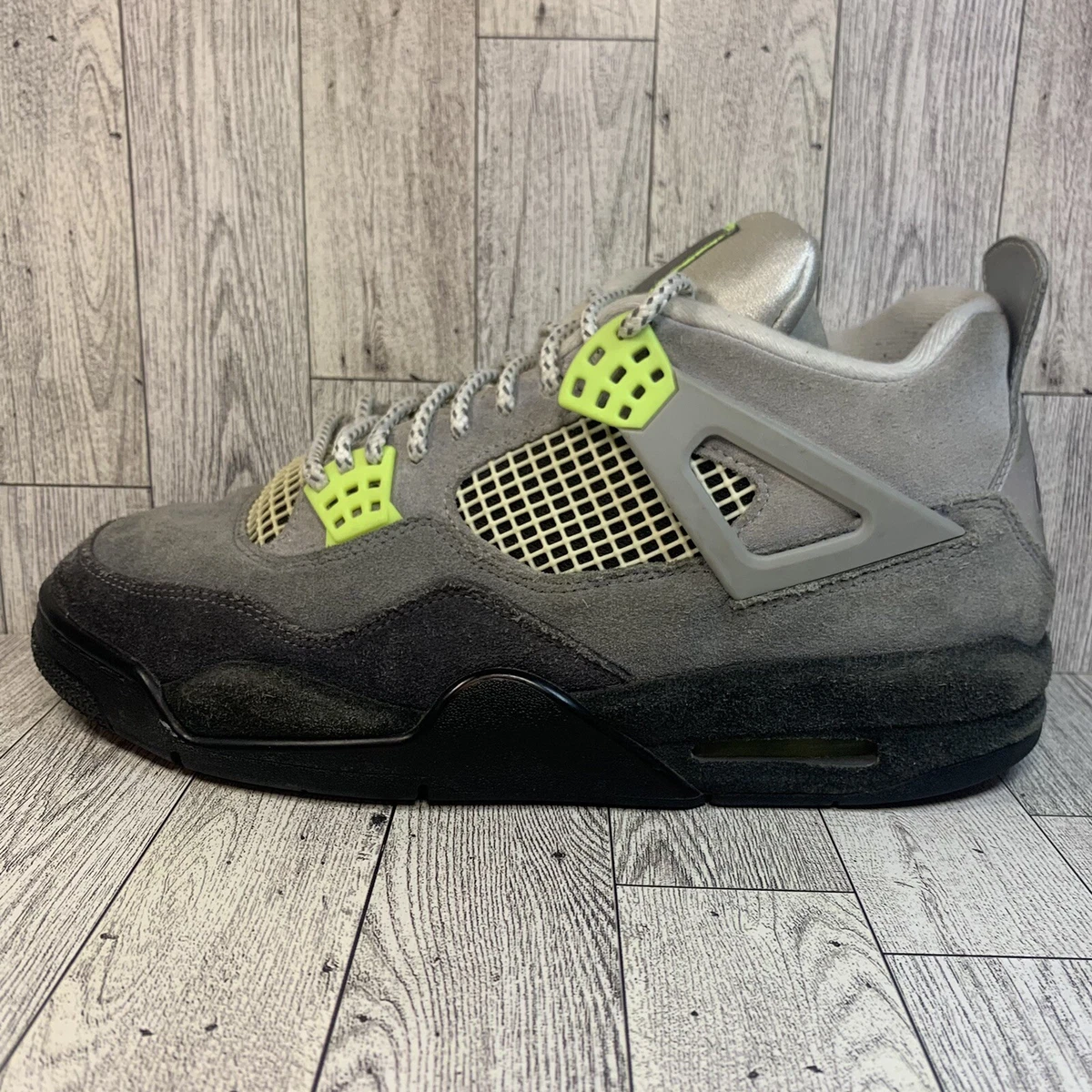 Jordan 1 hotsell grey and neon