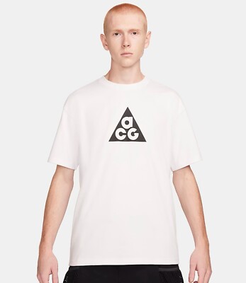 Nike ACG Logo Short Sleeve T-Shirt White FQ3740-121 Men's