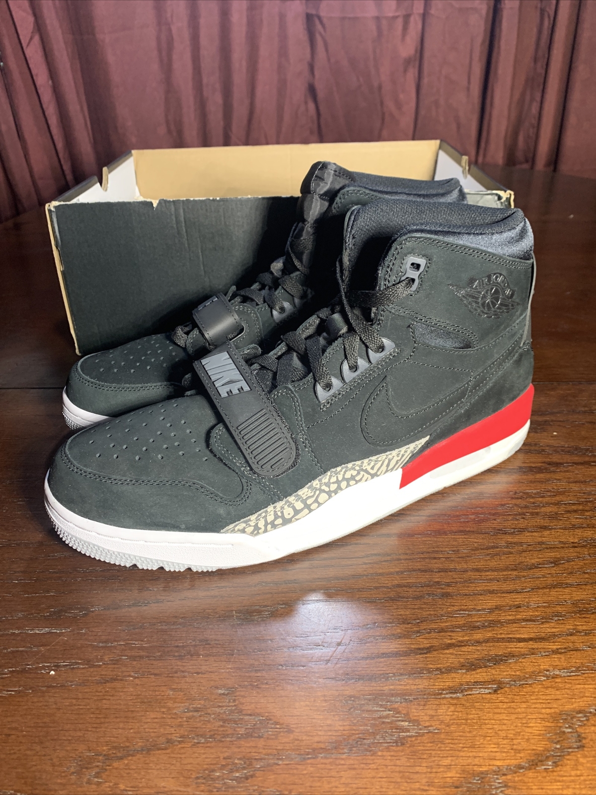 jordan legacy 312 black suede