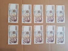 Serie 10 pz Banconota 2000 LIRE MARCONI - FDS -