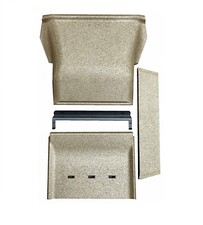 Hwam Rauchleitplatte und Rückwand zu 41er/42er-Serie aus Vermiculite 22-1954