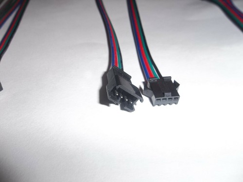 Cavo Connettore RGB 4 Pin Maschio/Femmina Connettore LED 10cm 15cm Elettrico - Foto 6 di 9