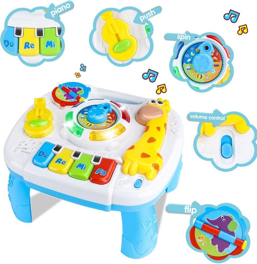 homofy baby toys musical learning table