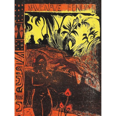 Paul Gauguin Nave Nave Fenua From The Noa Noa Series Cropped Canvas Print Poster