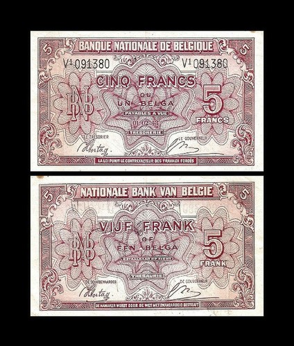 2x 5 - 1.000 Fr. - Edition 01.02.1943 - Reproduction - B 09 - Picture 8 of 8
