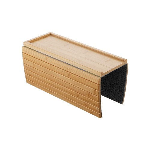 Lounge 2 in 1 Bamboo Slide-Away Sofa Armrest Tray Anti-Slip Foldable Sofa Table - Picture 6 of 12