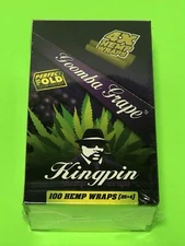 FREE GIFTS🎁KingPin Goomba Grape🍇💯High Quality Hemp🍁Rolling Papers 25pks♨️💨
