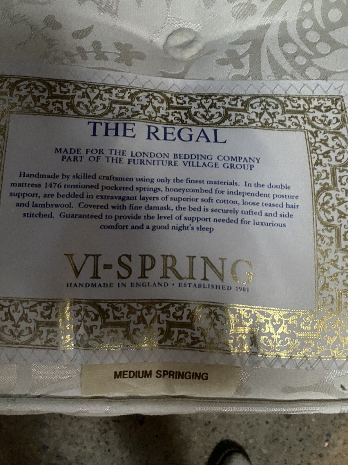 ViSpring Single Bed with Divan base eBay