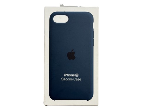 Official Apple iPhone 7 8 & SE 2nd & 3rd Gen Silicone Phone Case - Abyss Blue