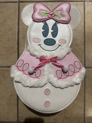 NWT Loungefly x Disney Minnie Mouse Pastel Figural Snowman  display picture 3