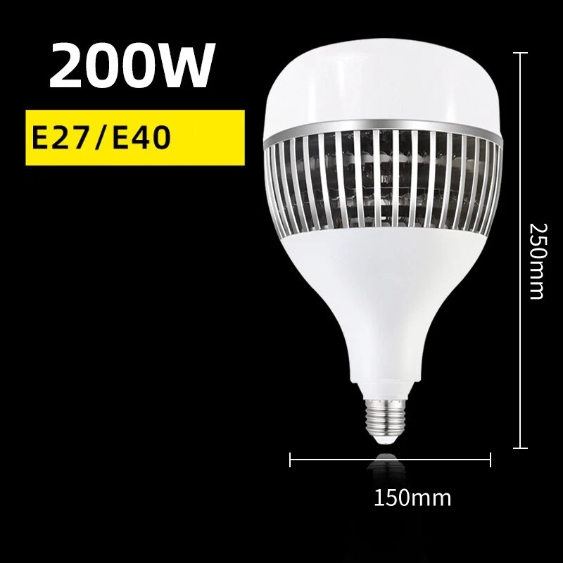 E27 E40 LED Glühbirnen Hohe Leistung 30W / 50W / 100W / 150W / 200W Beleuchtung - Bild 3 von 4