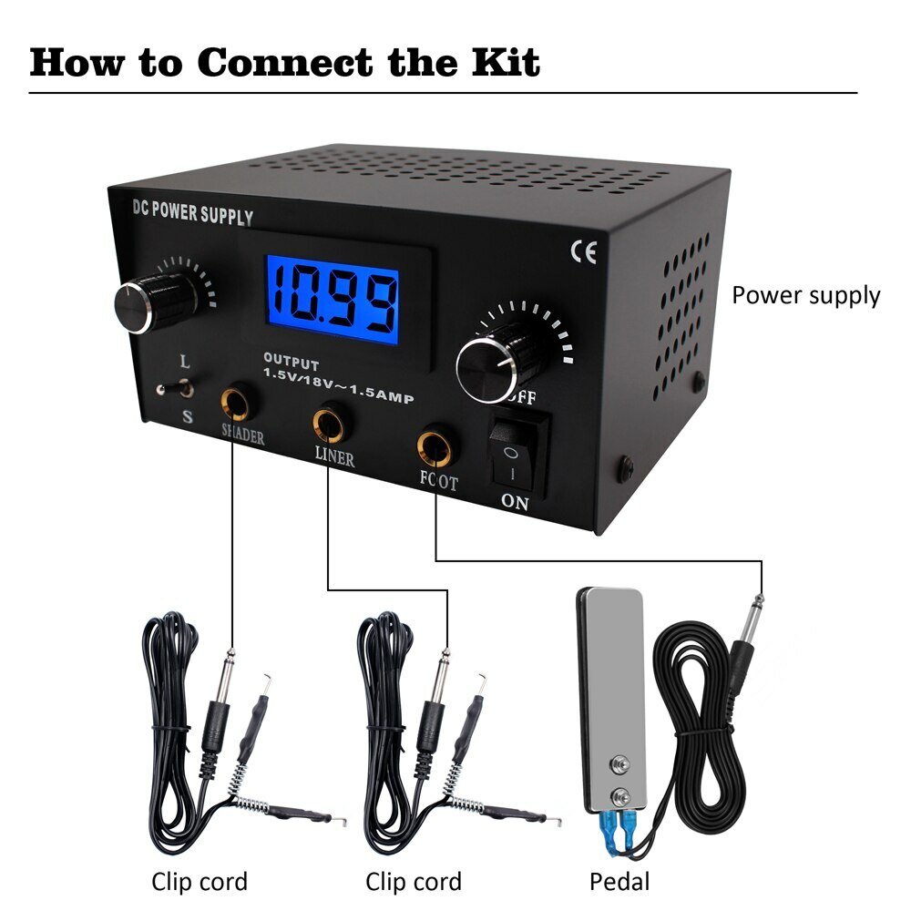 Discover 66+ tattoo power supply wiring diagram latest