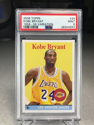 その他 Kobe Bryant 2008 Topps 1958-59 Variation Kobe Bryant #24 - PSA 9 - Los Angeles