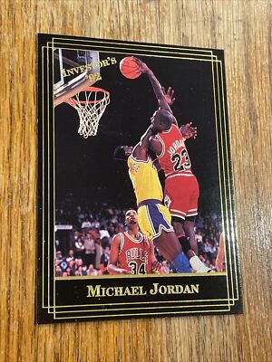 MICHAEL JORDAN CHICAGO BULLS CARD # 73 1992 INVESTOR'S JOURNAL