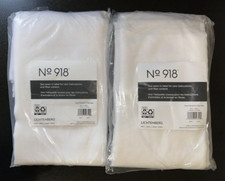 Sheer Voile Mallory Rod Pocket Curtain Panel, 59" x 96", White 2 Panels