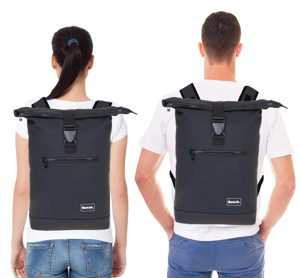 Rucksack Herren Damen Kurierrucksack Bench Roll-Top A4 Laptoprucksack 64175 WA - Bild 3 von 4