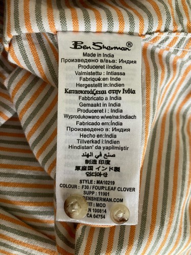 Ben Sherman Mens Striped Long Sleeve Shirt Size XXL. Great Condition. - Picture 5 of 6