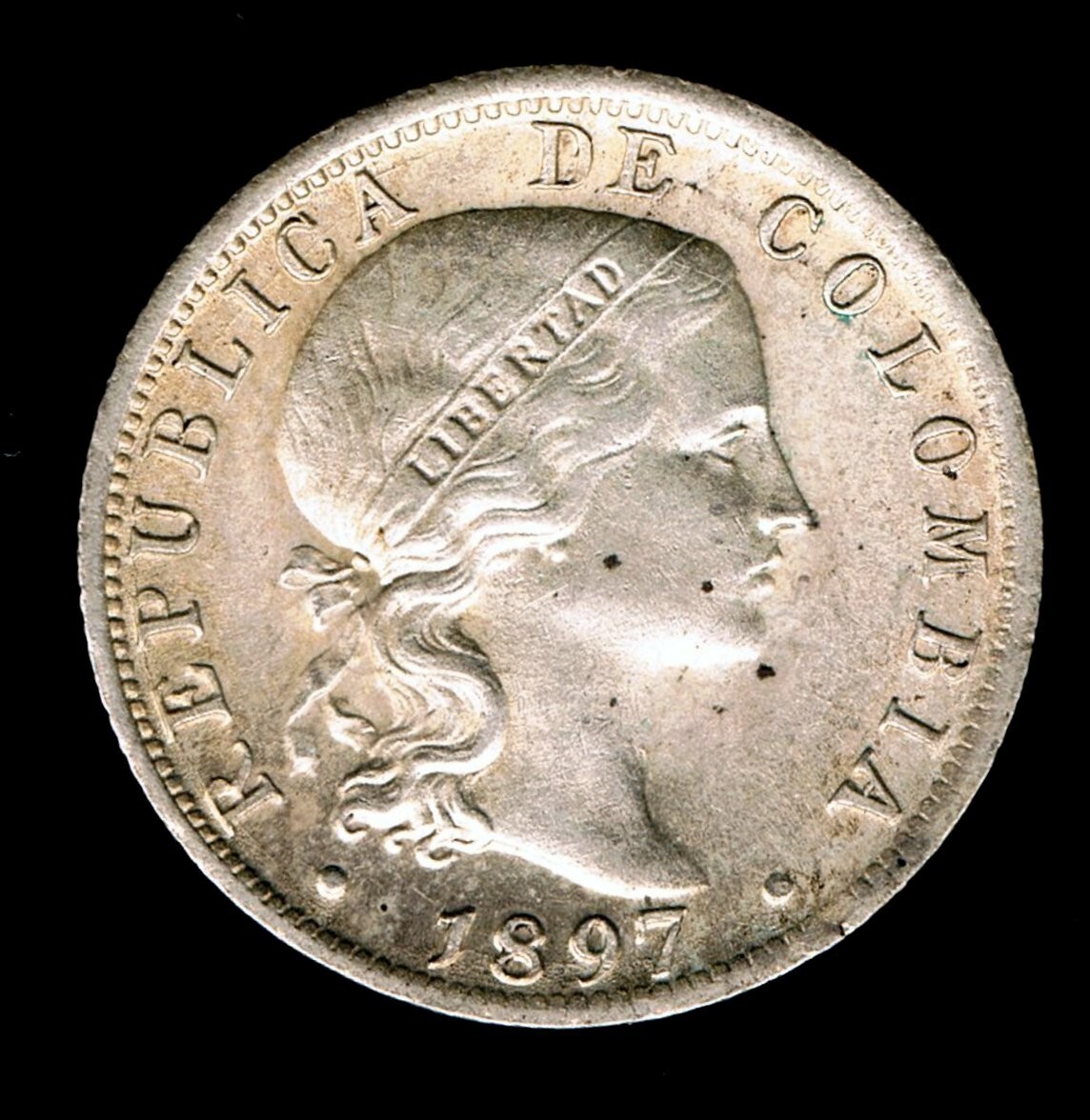 COLOMBIA - 10 CENTAVOS 1897 AU KM# 188 | eBay