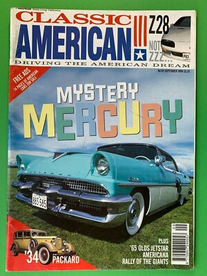 CLASSIC AMERICAN Magazine - Sept 1999 - '34 Packard Eight Model 1100 Sedan