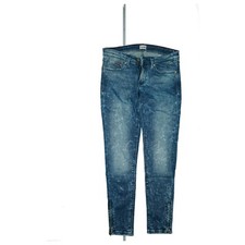 Tommy Hilfiger Lady 7/8 Trousers Ankle Jeans Stretch Skinny Zip 34 W27 L32 Acid