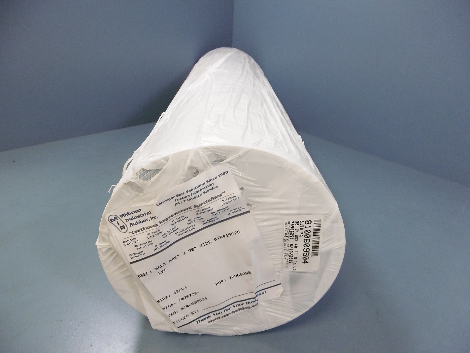 Midwest Industrial MIR 49828 Conveyor Belt 485