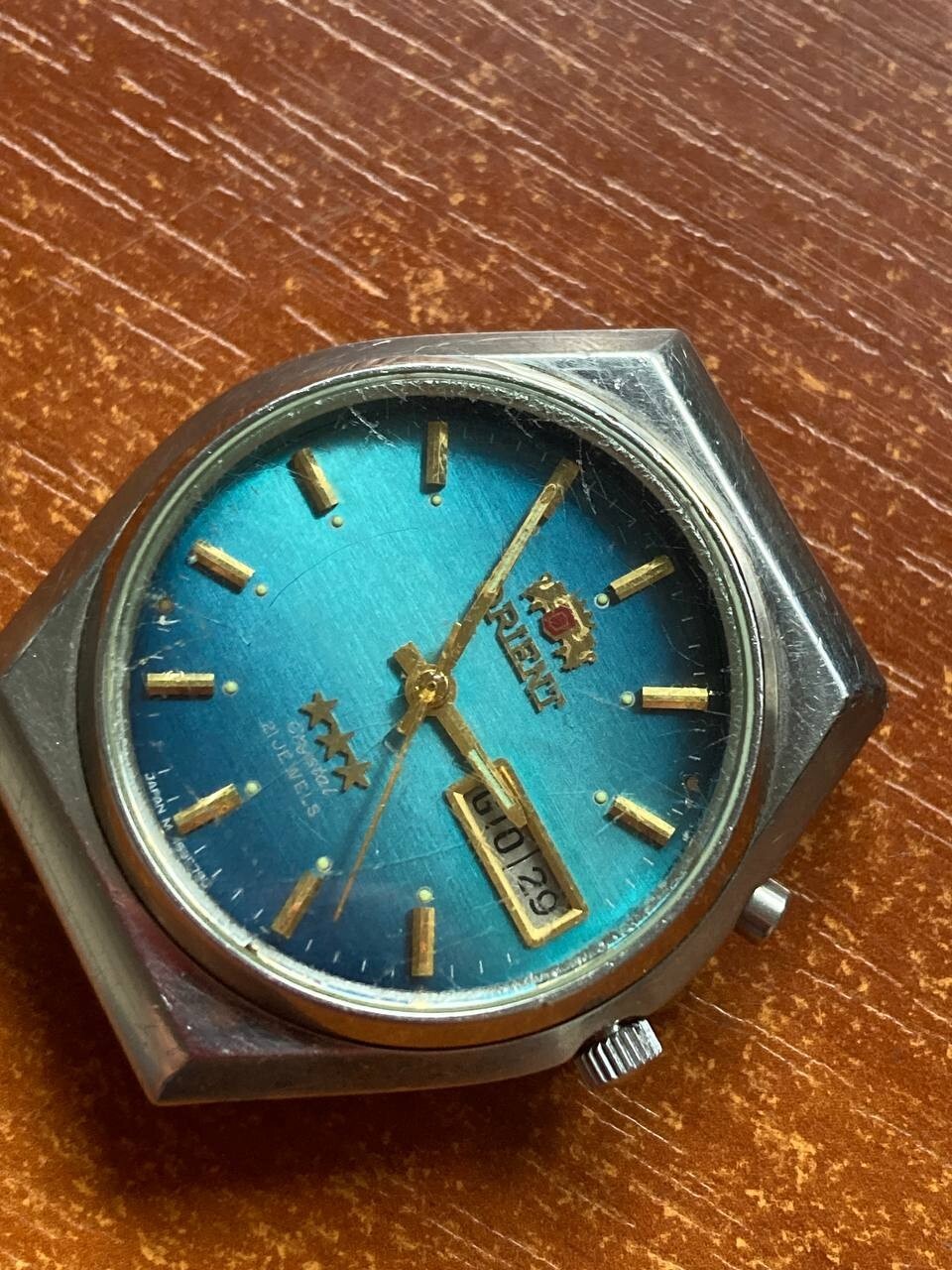 Vintage Japan watch ORIENT 3 star 21 jewel automatic mechanical