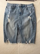Vtg 80's Guess by Georges Marciano Denim Pencil Skirt Size L Capsule Denim Rare