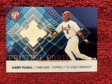 Topps 2002 Pristine Pristine Portions Albert Pujols Mem #PP-AP /1000 Cardinals