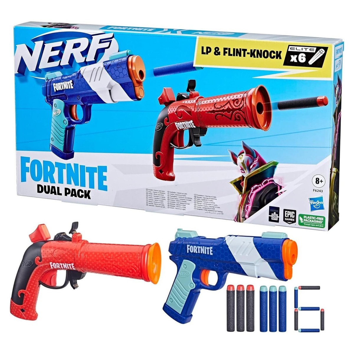 フォートナイト NERF トイガンセット 10点 Fortnite Nerf Dart Blaster Set | LP & Flint Knock | eBay