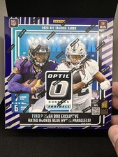 2025 Panini Donruss Optic Football Factory Sealed MEGA Box Blue Hyper Parallels!