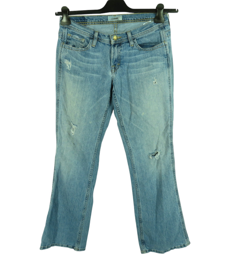 OLDER STYLE Y2K American Eagle Jeans LOW RISE BOOT CUT Stretch Distressed 6 REG