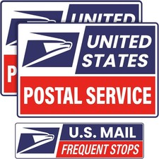 Car Magnets Postal,Heavy Duty U.S. Reflective Mail Delivery Driver Magnetic Sign