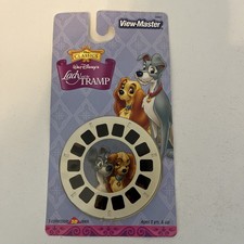View-Master 36867 Lady Tramp 3D Reels Set NIP Fisher-Price Disney 2000 Vintage