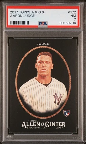 2017 Topps Allen & Ginter X Aaron Judge #172 Rookie PSA 7