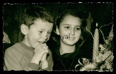 Boy Is Full Of Touching Joy At Christmas - Photo 8x5cm