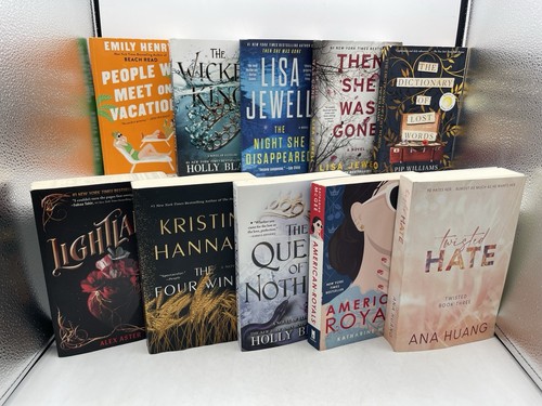 BookTok Book Lot Of 5 - Viral TikTok Romance Fantasy Mystery Reads - Hoover ++