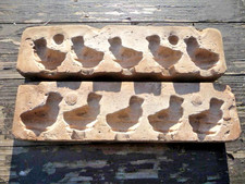 Steinalte Konditorform KÜCKEN für Marzipan oder Butter um 1900 Backstube Antik