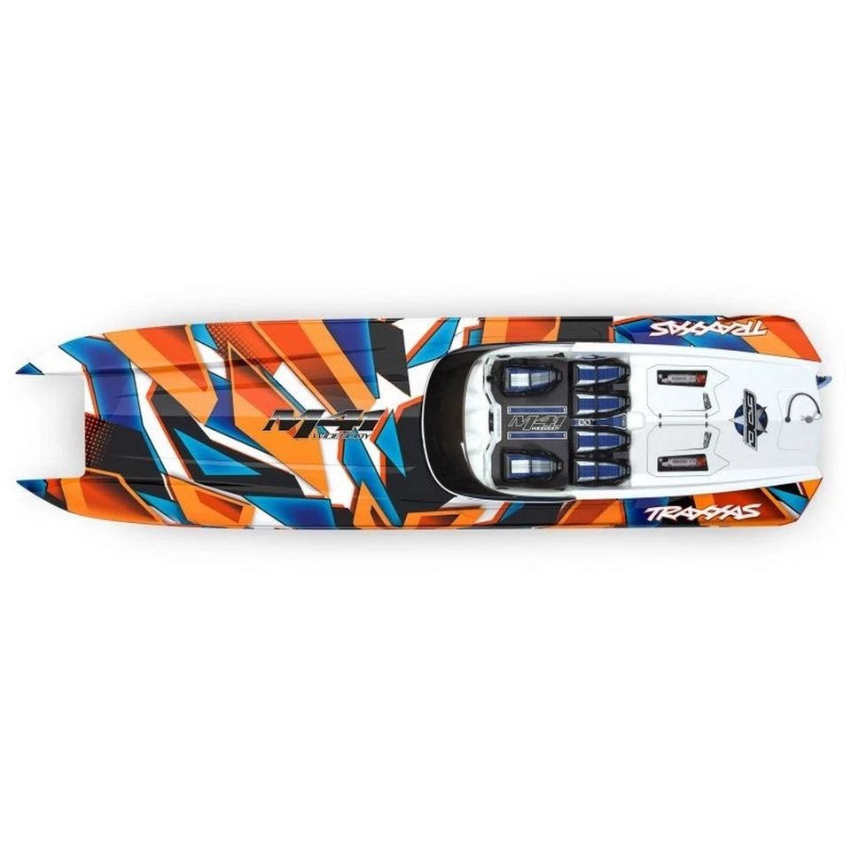 Traxxas 57046-4 DCB M41 40Zoll BL-Catamaran Renn Boot Brushless Orange - Bild 2 von 2