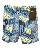 Nike Kids' Blue 'Just Do It' Graphic Shorts br Size 6 new