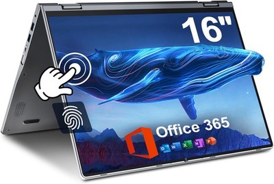 Jumper 16 Zoll 2-in-1-Laptop, Intel Celeron N5095, 640GB SSD, 16GB RAM, WiFi 6